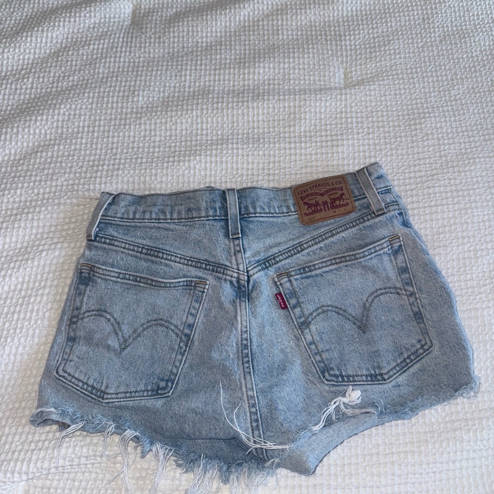 Levi's Women's Faded Blue Jean Shorts